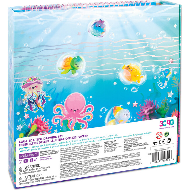 3C4G: Seas The Day! Aquatic Artist Drawing Set - Arts & Crafts - 7
