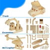 3-Piece Wood Building Toy Kit - Arts & Crafts - 5 - thumbnail