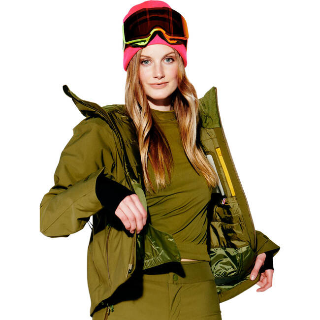 Women's Lawrence Jacket, Olive - Jackets - 3