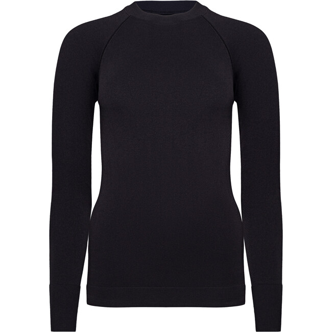 Women's Johnson Seamless Top, Black - T-Shirts - 1