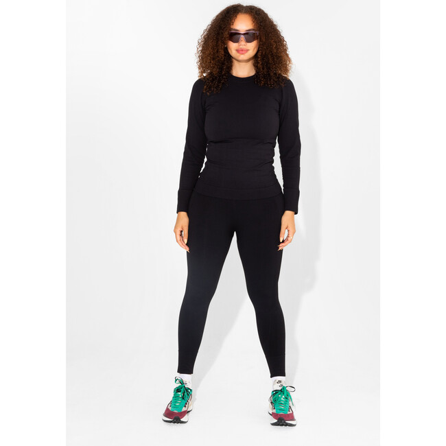 Women's Johnson Seamless Top, Black - T-Shirts - 2