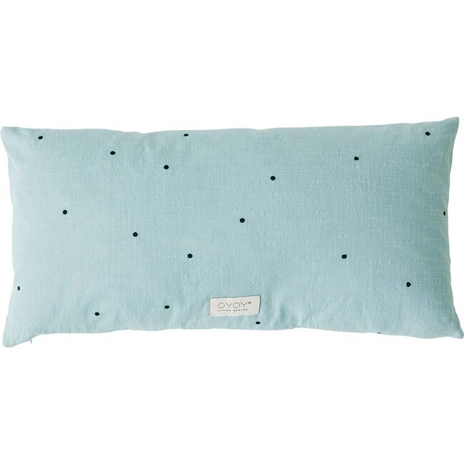 Kyoto Dot Cushion Long, Dusty Blue