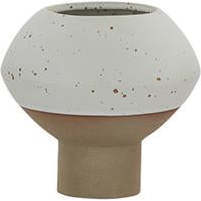 Hagi Mini Vase, White / Light Brown