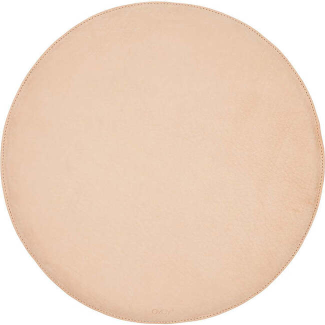 Woody Leather Seat Cushion, Natural