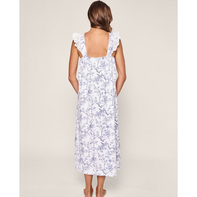 Women's Pima Cotton Clara Nightgown, Timeless Toile - Nightgowns - 4
