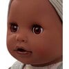 Sleepy Aquini: 13" Drink & Wet Bath Doll - AA Girl Grey-Green Stripe - Dolls - 3 - thumbnail