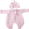 Doll Outfit: Knit Sleep 'n Play - Pink 2 pc - Doll Accessories - 1 - thumbnail