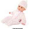 Doll Outfit: Knit Sleep 'n Play - Pink 2 pc - Doll Accessories - 2 - thumbnail