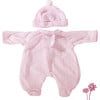 Doll Outfit: Knit Sleep 'n Play - Pink 2 pc - Doll Accessories - 3 - thumbnail