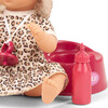 Aquini Girl: 13" Potty Baby Doll - Spotted Cat - Dolls - 5