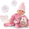 Cookie Hedgehog 19" Soft Baby Doll in Pink with Blue Sleeping Eyes and Accessories - Dolls - 1 - thumbnail