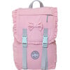 Sleep-N-Pack™ Little Kid Size Sleeping Bag Backpack, Bows & Ruffles Cotton Candy Pink Corduroy - Sleepbags - 2 - thumbnail