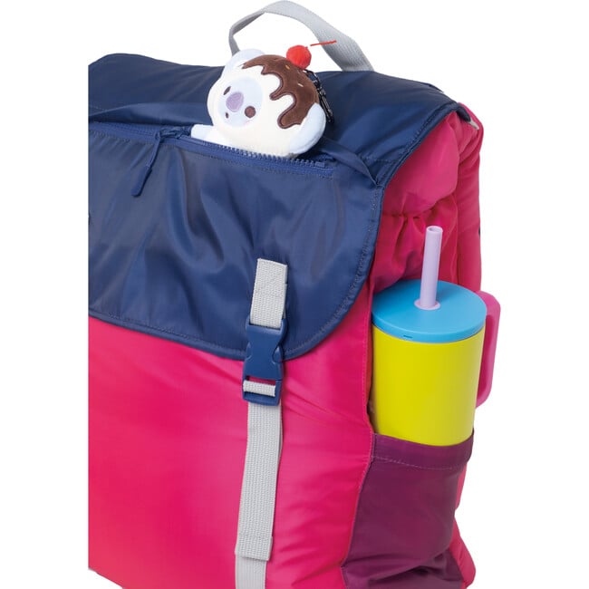 Sleep-N-Pack™ Big Kid Size Sleeping Bag Backpack ,Color Block Raspberry Sorbet, Navy & Winterberry - Sleepbags - 3