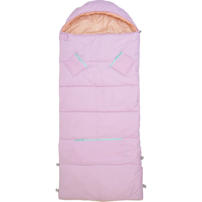Sleep-N-Pack™ Big Kid Size Sleeping Bag Backpack ,Pink Pirouette - Sleepbags - 5