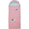 Sleep-N-Pack™ Little Kid Size Sleeping Bag Backpack, Bows & Ruffles Cotton Candy Pink Corduroy - Sleepbags - 5 - thumbnail