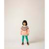 Recess Fair Isle Intarsia Long Sleeve Knit Sweater, Pink Lemonade - Sweaters - 2 - thumbnail