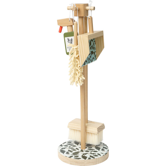 Wooden Pretend Housekeeping Cleaning Set - Role Play Toys - 6