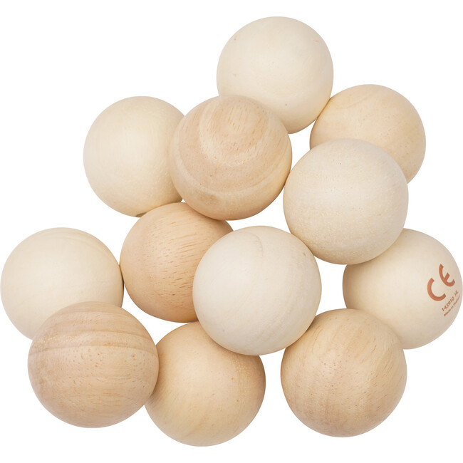 Natural Baby Beads Rattle and Teether Grasping Activity Toy - Teethers - 3