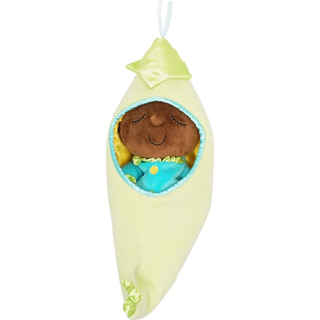 Snuggle Pod Sweet Pea Brown First Baby Doll with Cozy Sleep Sack - Dolls - 3