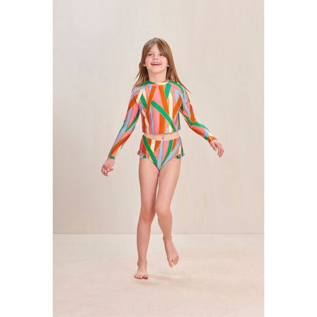 Mary Kids Rashguard Set, VINTAGE STRIPE PRINT - Two Pieces - 3
