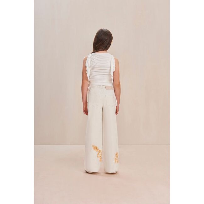 Nakia Kids Top, OFF WHITE - Blouses - 3