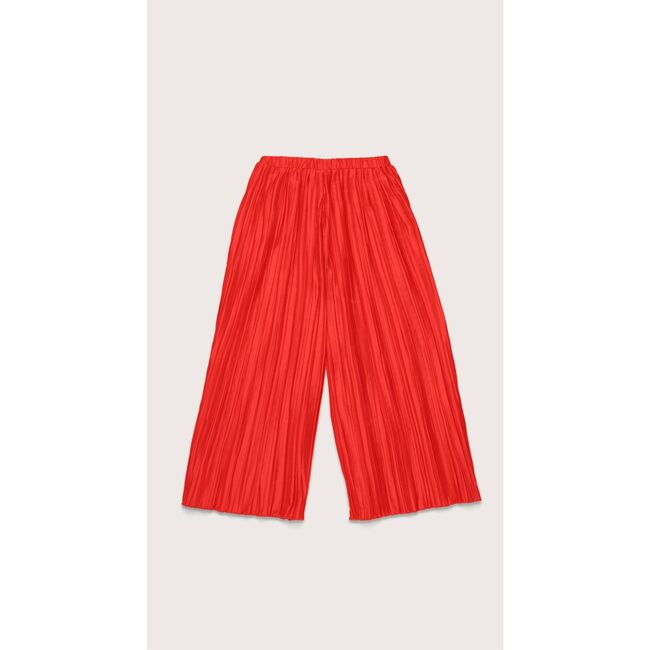 Kassie Pleated Lollipop Satin Kids Pant, LOLLIPOP