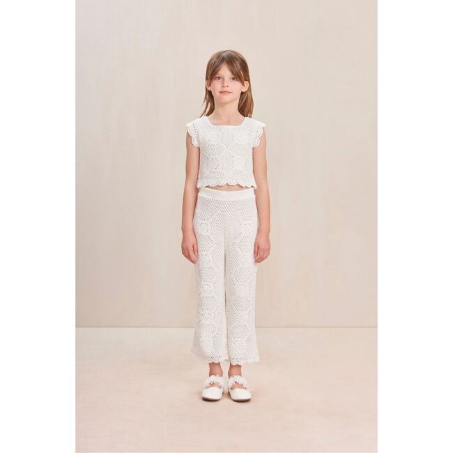 Jessi Kids Crop Pant, OFF WHITE