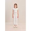 Jessi Kids Crop Pant, OFF WHITE - Pants - 1 - thumbnail