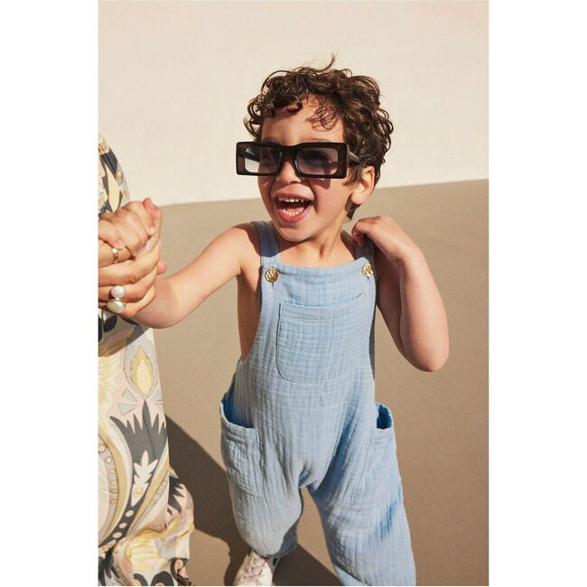 Kenji Cotton Jumpsuit, STEEL - Overalls - 4
