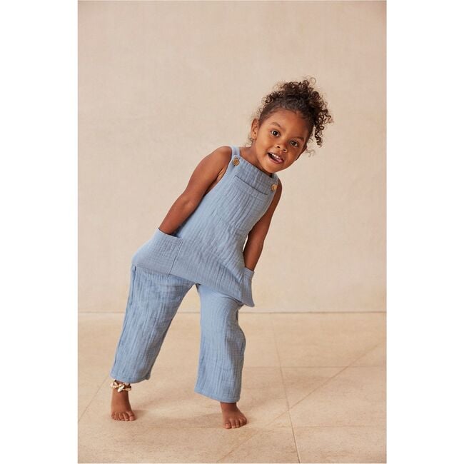 Kenji Cotton Jumpsuit, STEEL - Overalls - 6