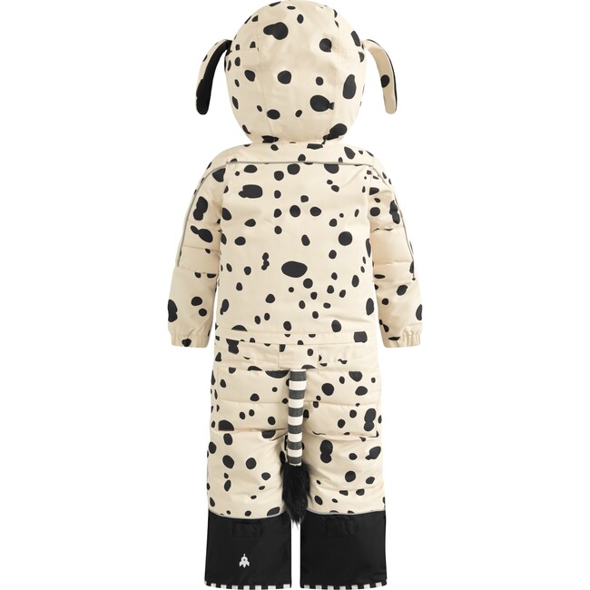 Puppydo Adjustable Hood Waterproof Zipper Snowsuit, Beige - Snowsuits - 8