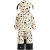 Puppydo Adjustable Hood Waterproof Zipper Snowsuit, Beige - Snowsuits - 8 - thumbnail