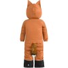 Foxdo Adjustable Hood Waterproof Zipper Snowsuit, Leather Brown - Snowsuits - 8 - thumbnail