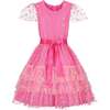 Cinderella Star Tulle Frill Luxury Party Dress, Candy Pink - Dresses - 1 - thumbnail
