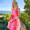 Cinderella Star Tulle Frill Luxury Party Dress, Candy Pink - Dresses - 2