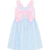Little Princess Helena Gingham Bow Cotton Baby Dress, Pink & Blue - Dresses - 1 - thumbnail