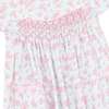 Little Princess Lilibet Hand Smocked Embroidered Girls Dress, Pink - Dresses - 3 - thumbnail