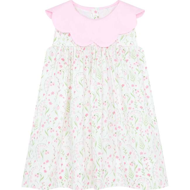 Little Princess Elizabeth Floral Petal Cotton Baby Dress, Pink - Dresses - 1