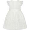 Fleur Luxury Tulle Flower Girls Dress, White - Dresses - 5 - thumbnail