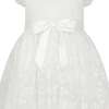Fleur Luxury Tulle Flower Girls Dress, White - Dresses - 6 - thumbnail