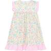 Little Princess Beatrice Tiny Floral Cotton Baby Dress, Pink & White - Dresses - 1 - thumbnail