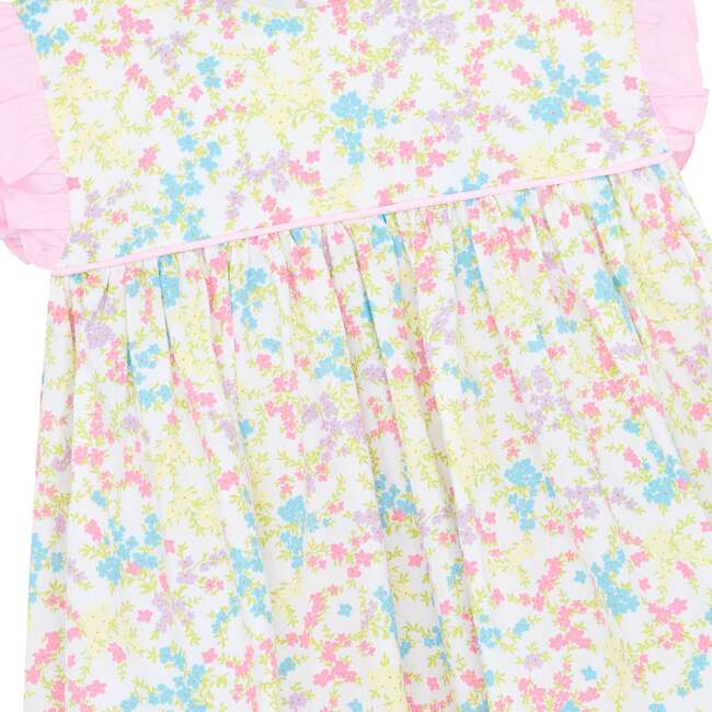 Little Princess Beatrice Tiny Floral Cotton Baby Dress, Pink & White - Dresses - 3