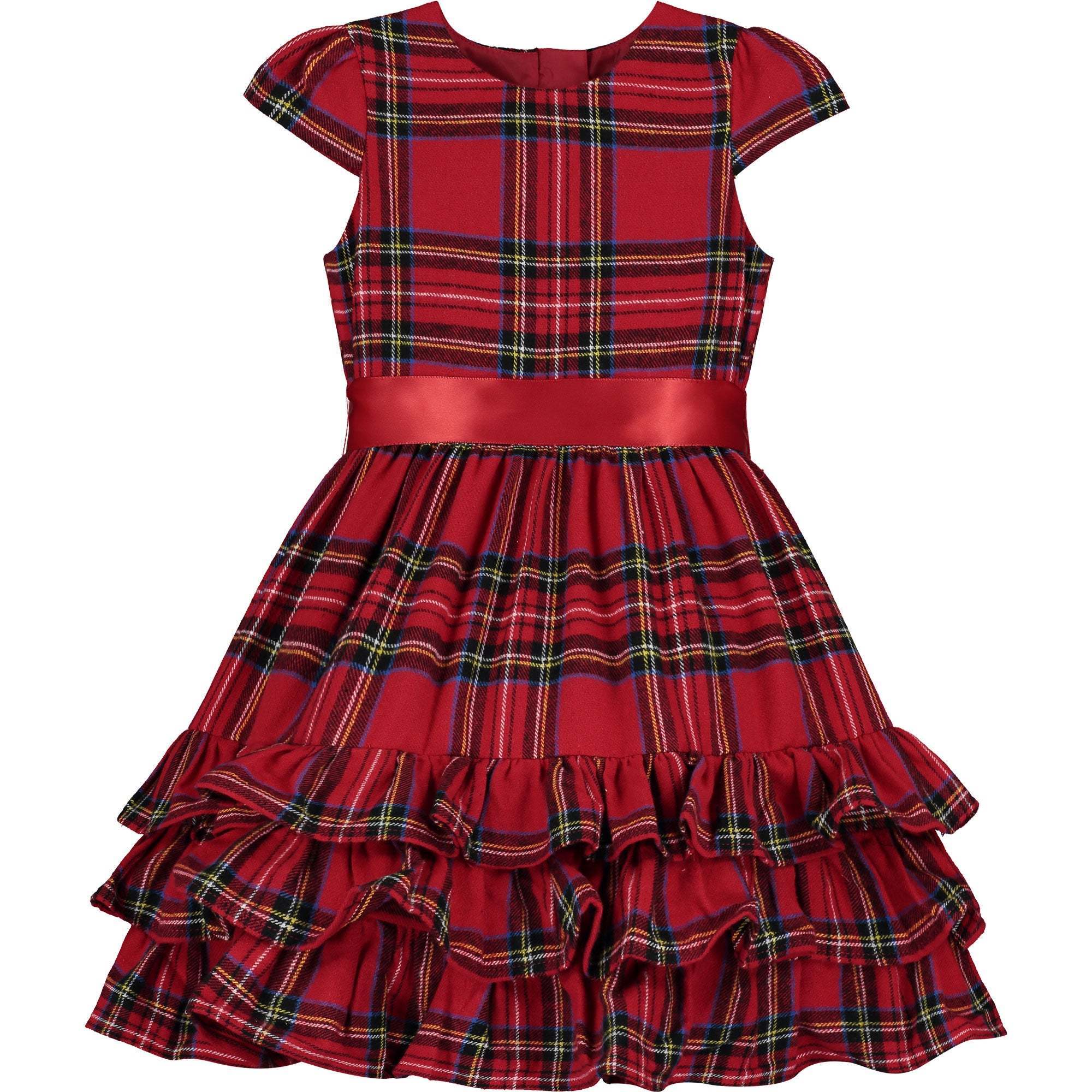 open lace back dress It's All Possible Red Tartan Plaid Babydoll Dress, Large - The Mint Julep Boutique