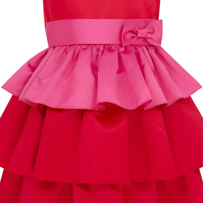 strapless open back dress Wine Red Lace High Low Charming Formal Dress, Junior Party Dress, Cute –  Cutedressy main image 1