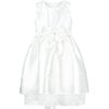 Florence Taffeta Bow Dress, White - Ceremonial Dresses - 1 - thumbnail