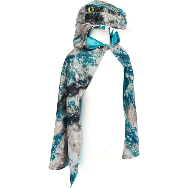 Raptor Cape, Teal/Brown