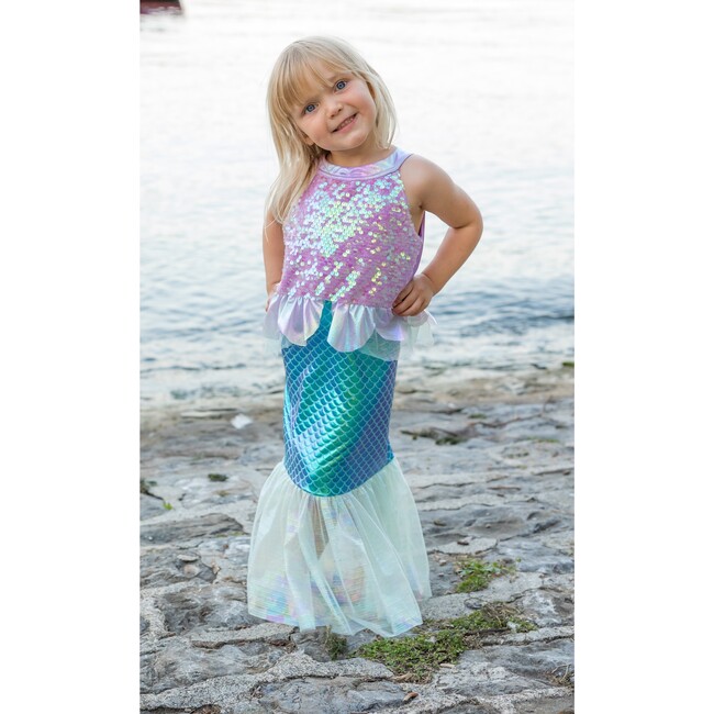 Misty Mermaid Dress, Pink/Blue,