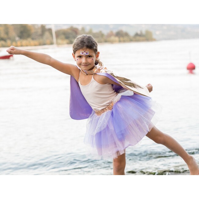 Super-Duper Tutu/Cape/Mask, Metallic Rose Gold/Lilac Metallic