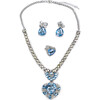 Great Pretenders The Marilyn, Blue and Silver, 4pc Necklace, Ring, and Clip On Earrings Set - Costumes - 1 - thumbnail