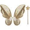 Gracious Gold Sequins Skirt, Wings, & Wand - Costumes - 3 - thumbnail